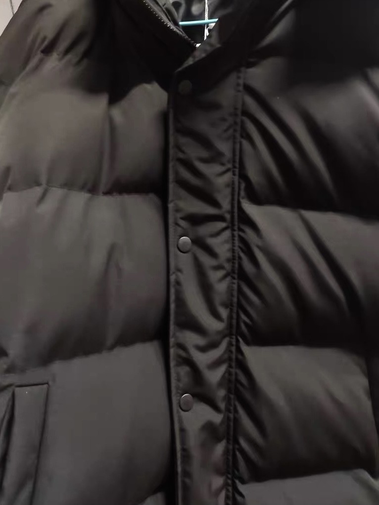 Korean Style] Joona Black Long Padding Coat Hooded Parka - ShopperBoard