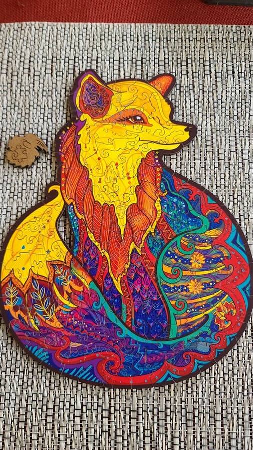 Wooden Puzzles for Adults, AAGOOD Fox Wooden Puzzle Jigsaw Unique Animal  Shaped Pieces, Charming Fox Puzzle for Adults, Kids, Toddlers, 224pcs