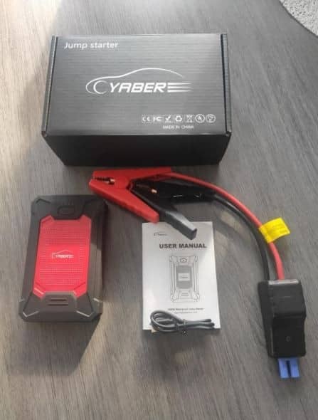 YABER Booster Batterie, 800A 12000mAh IP66 Étanche Booster de Batterie –