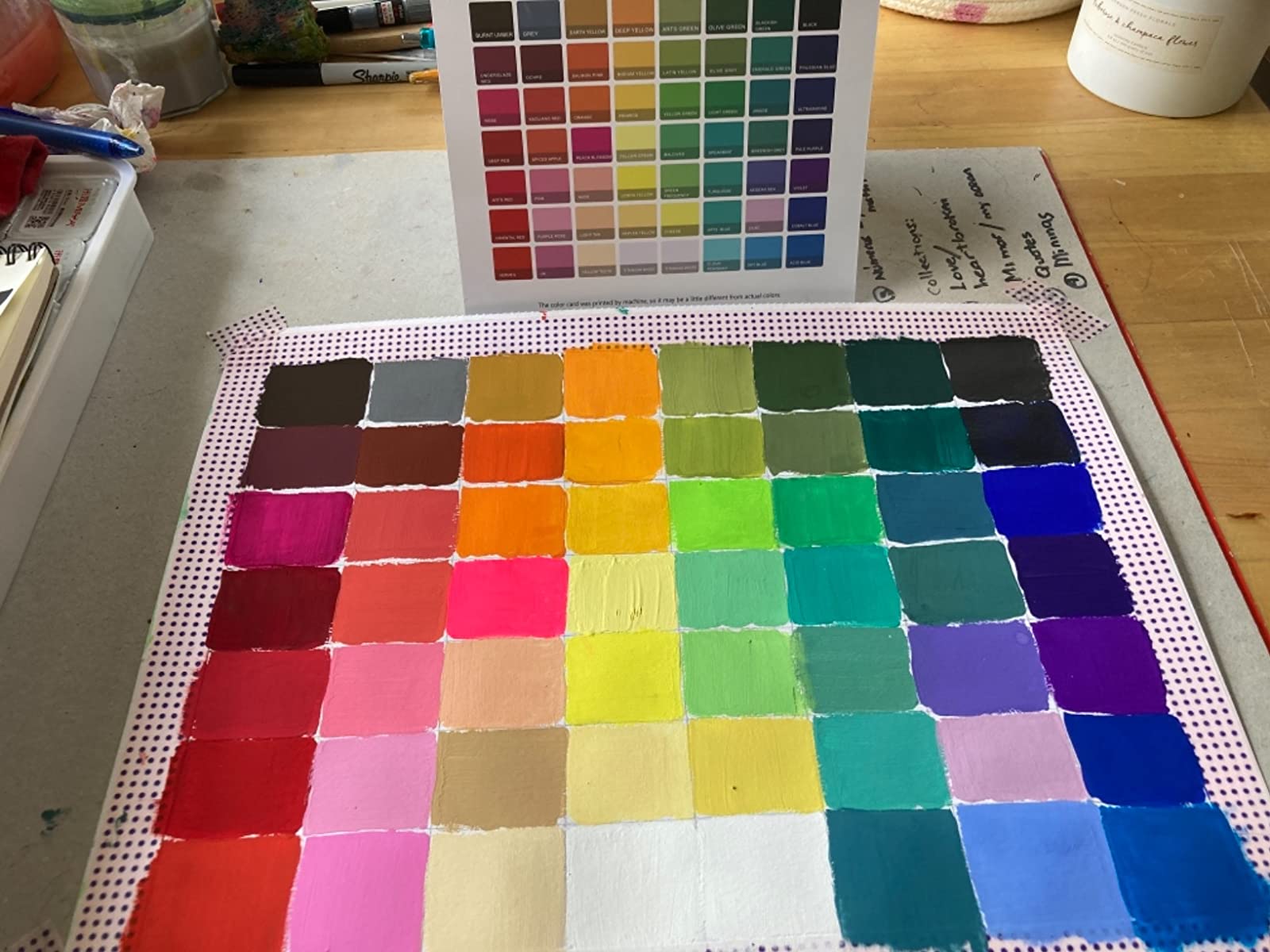  AOOK HIMI MIYA Gouache Paint Set, 56 Colors x 30ml Unique Jelly  Cup Design in a Carrying Case Perfect for Artists, Students, Gouache Opaque  Watercolor Painting（Comes with red dot drawing plate） 