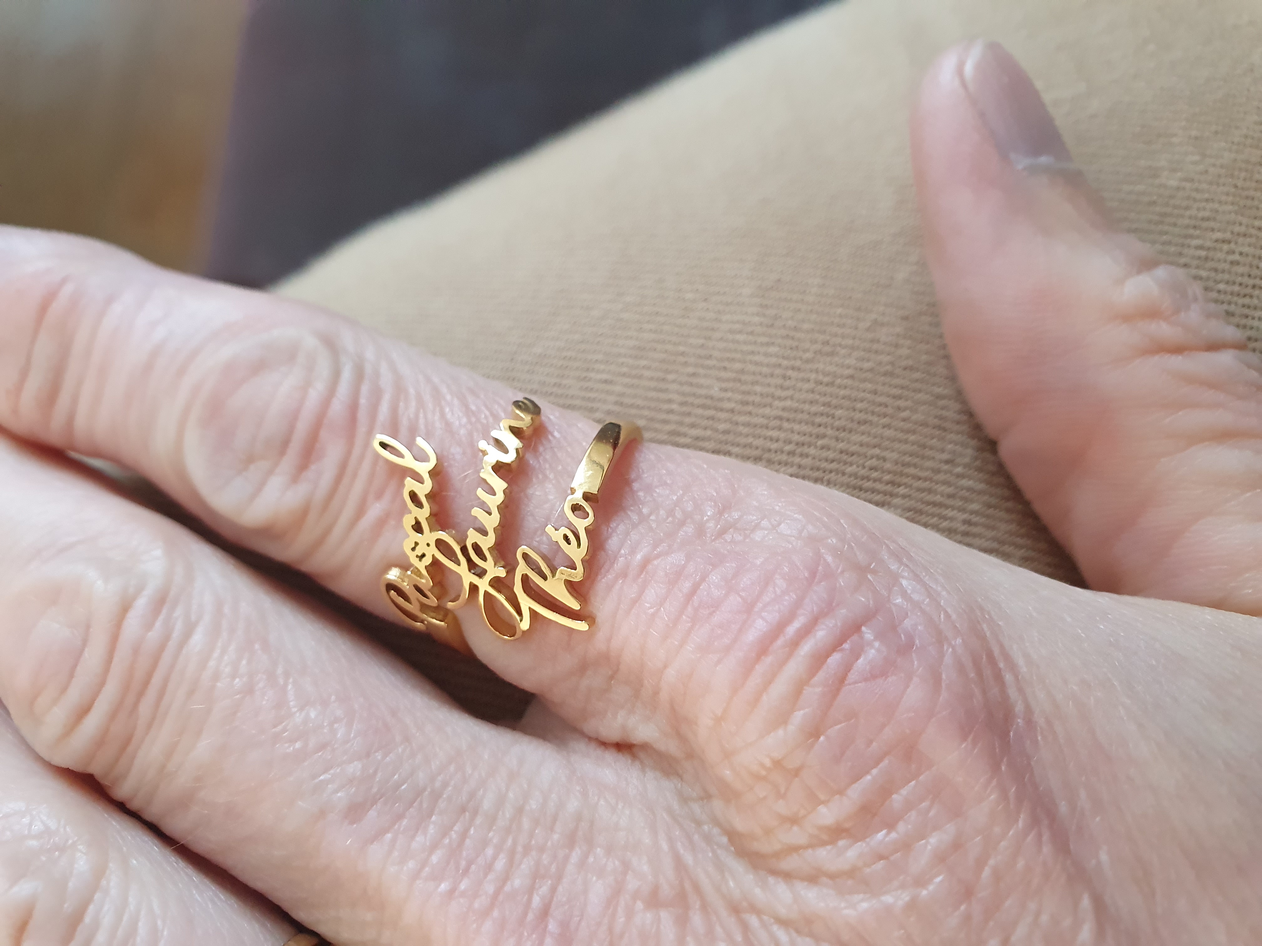 Multiple Names Personalized Ring 