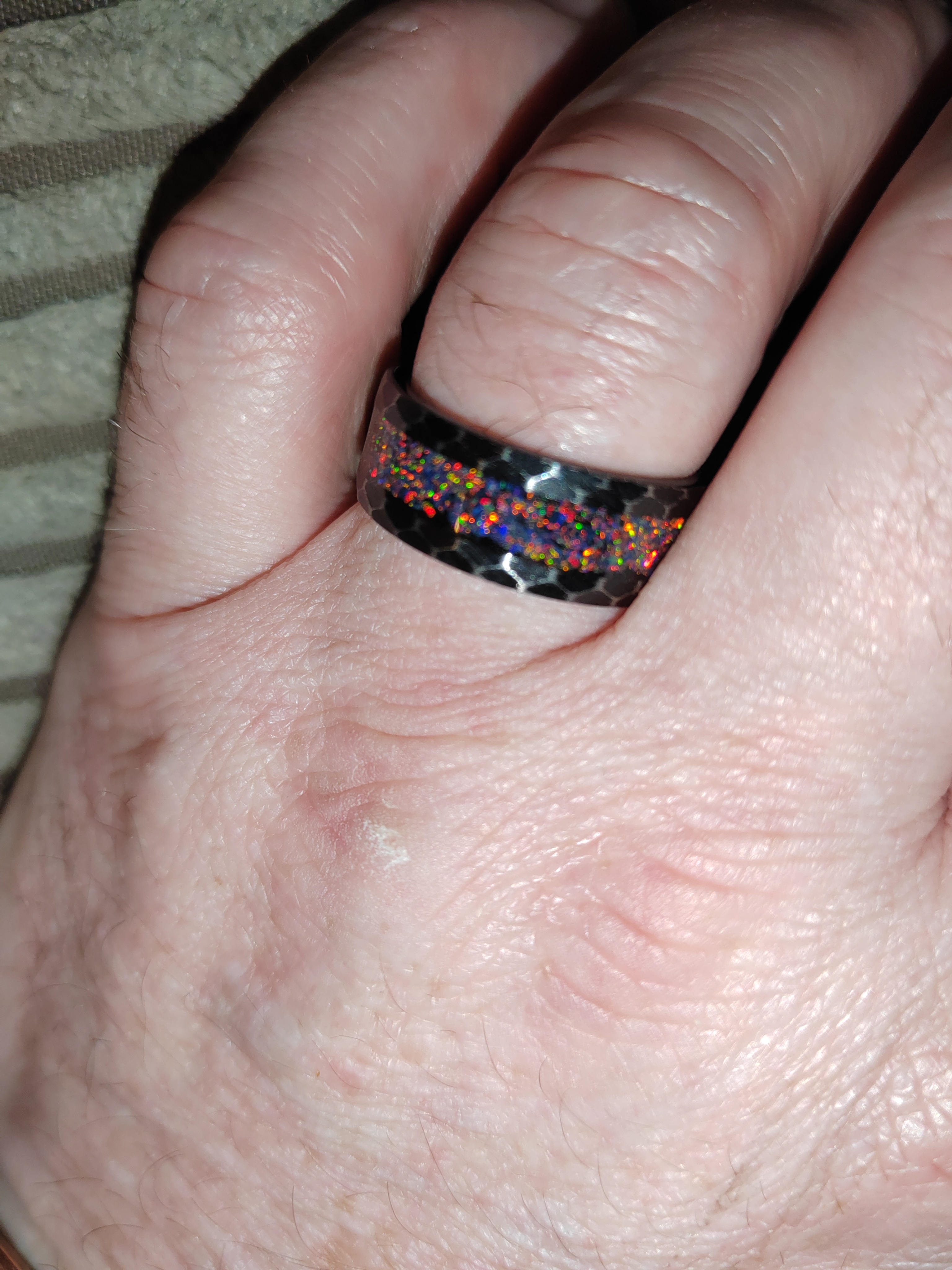 Egnaro Silicone Wedding Rings Mens, Inner Arc Breathable Design Rings Size  8 | eBay