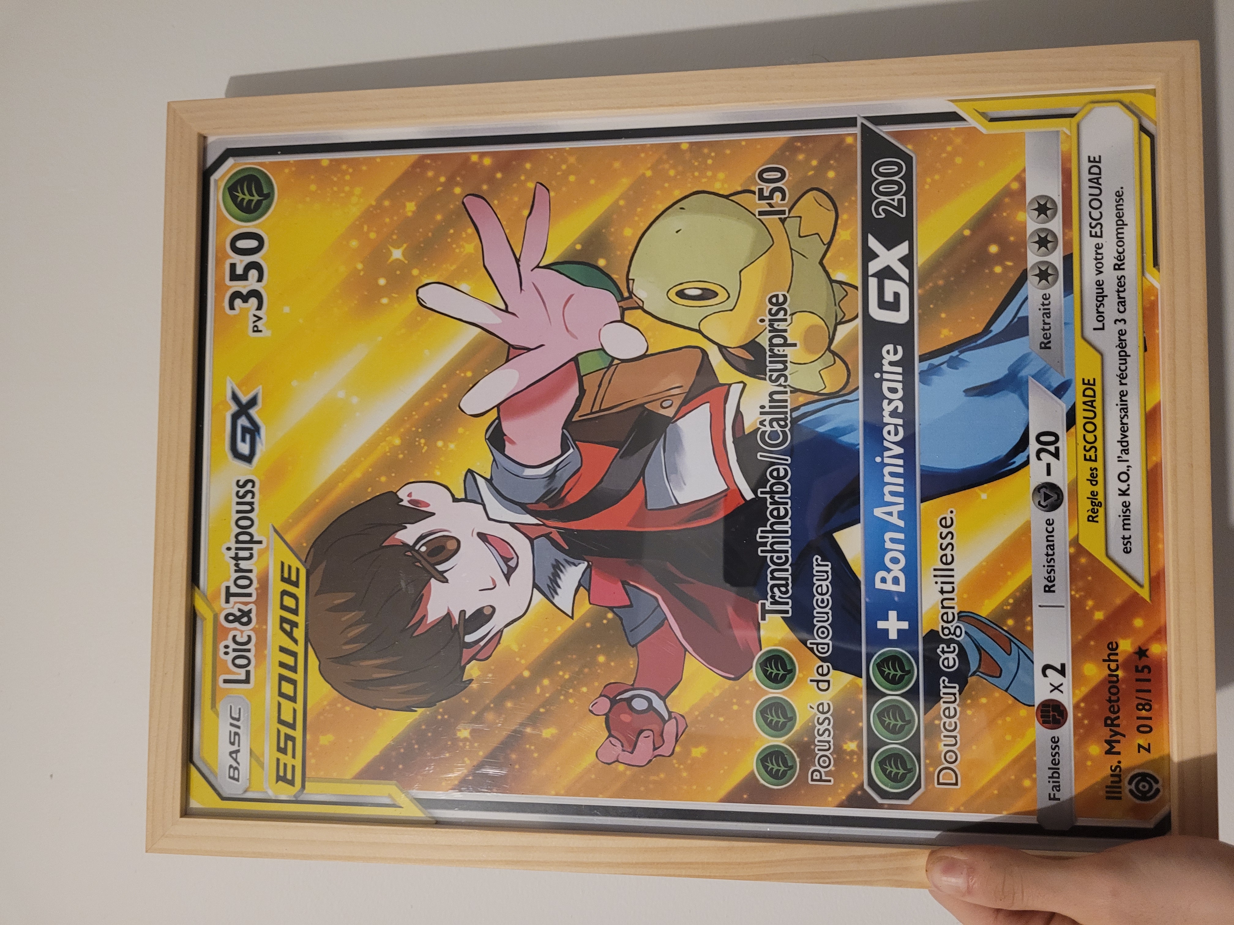 Cadre/Poster Carte Pokémon Personnalisé  Livraison offerte - MYRETOUCHE –  MY RETOUCHE